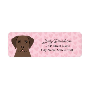 Labrador Retriever Rücksendeadressen-Aufkleber
