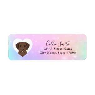 Labrador Retriever Rücksendeadressen-Aufkleber