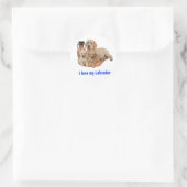 Labrador Retriever Runder Aufkleber (Tasche)