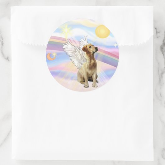 Labrador Retriever Runder Aufkleber (Tasche)