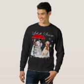 Labrador Retriever Santa Dog Christmas Snowman Xma Sweatshirt (Vorne ganz)
