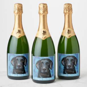 Labrador Retriever Schaumweinetikett