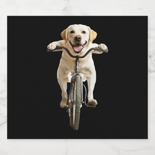 Labrador Retriever    Schaumweinetikett (Einzelnes Label)