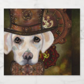 Labrador Retriever Schaumweinetikett (Einzelnes Label)