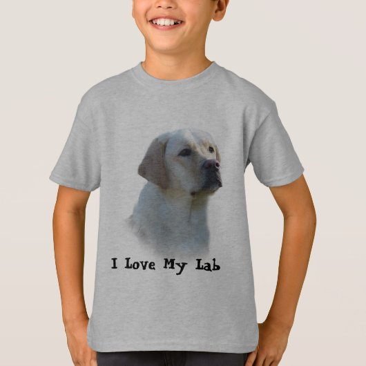 Labrador-Retriever scherzt T - Shirt (Vorderseite)