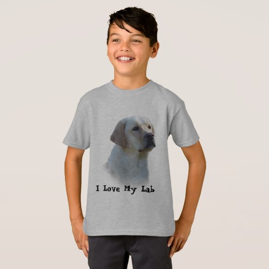 Labrador-Retriever scherzt T - Shirt (Vorne ganz)