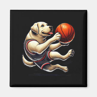 Labrador Retriever Schießt Baseball Magnet