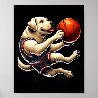 Labrador Retriever Schießt Baseball Poster