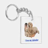 Labrador Retriever Schlüsselanhänger (Vorderseite links)