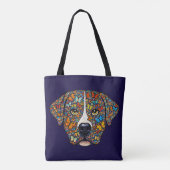Labrador Retriever Schmetterling Kaleidoskop Portr Tasche (Rückseite)