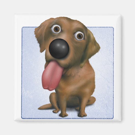 Labrador Retriever (Schokolade) Magnet (Vorne)