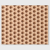 Labrador Retriever (Schokolade) Malerei - Hundekun Geschenkpapier (Flach)