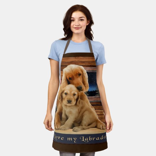 Labrador Retriever Schürze (Getragen)