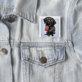 Labrador Retriever (schwarz) Button (Beispiel)