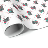 Labrador Retriever (schwarz) Geschenkpapier (Rolleneckpunkt)