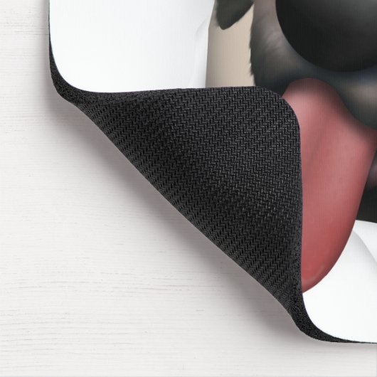 Labrador retriever (schwarz) heraus sprengend mousepad (Ecke)