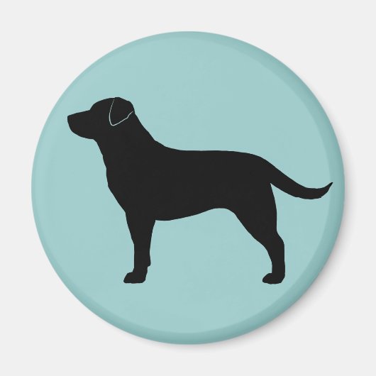 Labrador Retriever (schwarz) Magnet (Vorne)