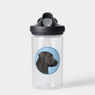 Labrador Retriever Schwarz Malerei Original-Hundek Trinkflasche