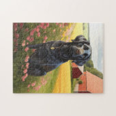 Labrador Retriever Schwarz Puzzle (Horizontal)