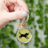 Labrador Retriever (schwarz) Schlüsselanhänger (Hand)