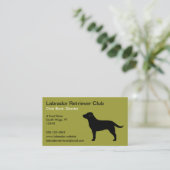Labrador Retriever (schwarz) Visitenkarte (Stehend Vorderseite)