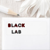 Labrador Retriever Schwarze Lab Flagge im Namen (Insitu)