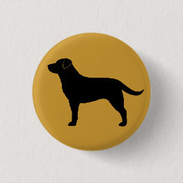 Labrador retriever (Schwarzes) Button