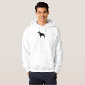 Labrador retriever (Schwarzes) Hoodie (Vorne ganz)