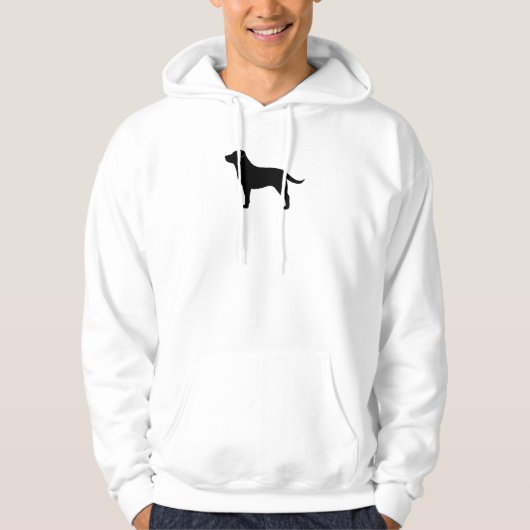 Labrador retriever (Schwarzes) Hoodie (Vorderseite)