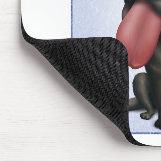 Labrador retriever (Schwarzes) Mousepad (Ecke)