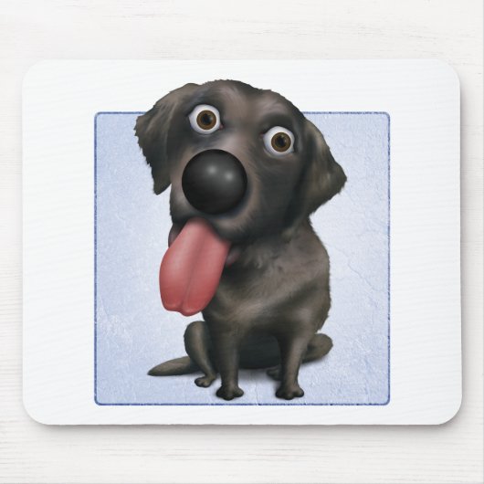 Labrador retriever (Schwarzes) Mousepad (Vorne)