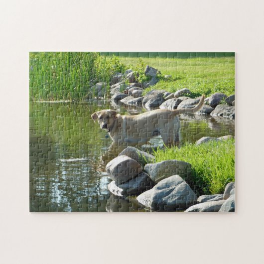 Labrador Retriever See-Felsen Puzzle (Horizontal)