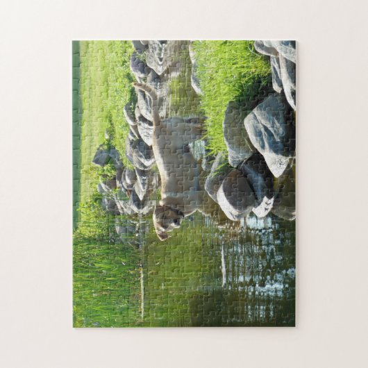 Labrador Retriever See-Felsen Puzzle (Vertikal)