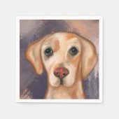 Labrador Retriever Serviette (Vorderseite)