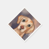 Labrador Retriever Serviette (Ecke)