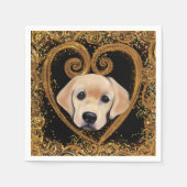 Labrador Retriever Serviette (Vorderseite)