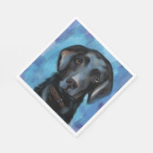 Labrador Retriever Serviette (Ecke)