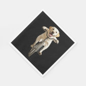 Labrador Retriever Serviette (Ecke)