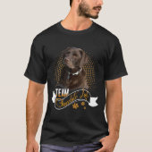 Labrador Retriever Shirt Team Chocolate Labrador F (Vorderseite)