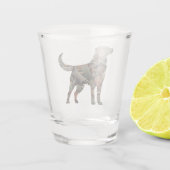 Labrador Retriever Shotglas Schnapsglas (Rückseite)