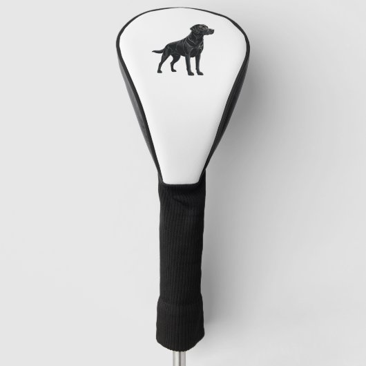Labrador Retriever Silhouette Golf Headcover (Vorderseite)
