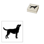 Labrador Retriever Silhouette Gummi Briefmarke Gummistempel (Stempel)