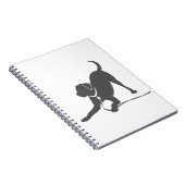 Labrador Retriever-Silhouette Notizblock (Rechte Seite)
