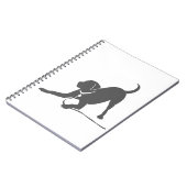 Labrador Retriever-Silhouette Notizblock (Linke Seite)