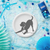 Labrador Retriever-Silhouette Pappteller (Party)