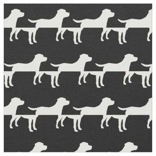 Labrador Retriever Silhouette Pet Labrador Stoff (Nahaufnahme)