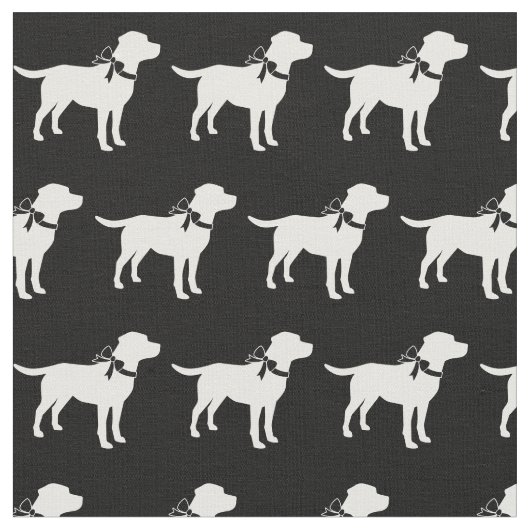 Labrador Retriever Silhouette Pet Labrador Stoff (Nahaufnahme)