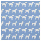 Labrador Retriever Silhouette Pet Light Blue Stoff (Muster)