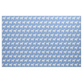 Labrador Retriever Silhouette Pet Light Blue Stoff (Fat Quarter (45,7 x 55,9 cm))
