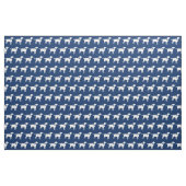 Labrador Retriever Silhouette Pet Navy Blue Stoff (Fat Quarter (45,7 x 55,9 cm))